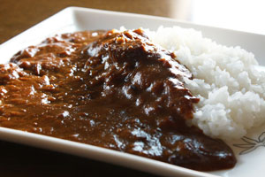 ほたてカレー盛り付け例